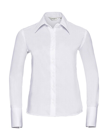 Russell Europe Ladies` Ultimate Non-iron Shirt LS, White, 3XL (46) bedrucken, Art.-Nr. 706000008 Russell Europe Ladies` Ultimate Non-iron Shirt LS, White, 3XL (46) bedrucken, Art.-Nr. 706000008