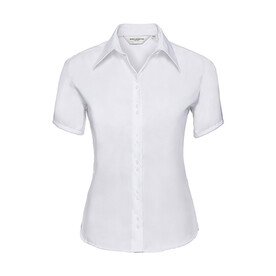 Russell Europe Ladies` Ultimate Non-iron Shirt, White, XS (34) bedrucken, Art.-Nr. 707000002