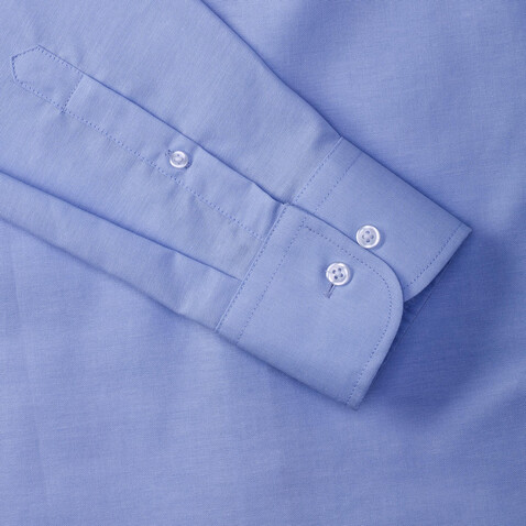 Russell Europe Oxford Shirt LS, White, 3XL bedrucken, Art.-Nr. 710000008