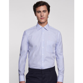 Seidensticker Seidensticker Modern Fit Check Shirt LS, White/Mid Blue, 38 bedrucken, Art.-Nr. 711200560 Seidensticker Seidensticker Modern Fit Check Shirt LS, White/Mid Blue, 38 bedrucken, Art.-Nr. 711200560