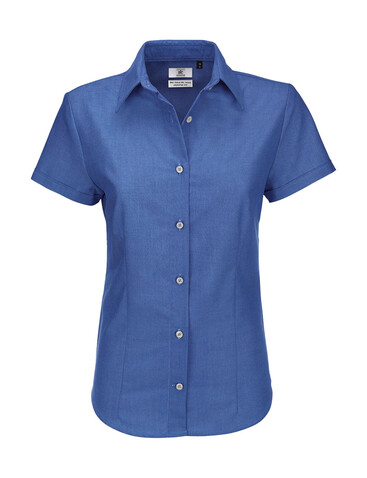 B &amp; C Oxford SSL/women Shirt, Blue Chip, M bedrucken, Art.-Nr. 711422034