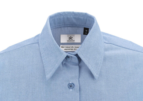 B &amp; C Oxford SSL/women Shirt, Oxford Blue, 5XL bedrucken, Art.-Nr. 711423260