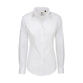 B & C Black Tie LSL/women Poplin Shirt, White, 3XL bedrucken, Art.-Nr. 712420008 B & C Black Tie LSL/women Poplin Shirt, White, 3XL bedrucken, Art.-Nr. 712420008