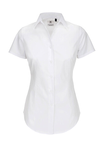 B &amp; C Black Tie SSL/women Poplin Shirt, White, 4XL bedrucken, Art.-Nr. 713420009