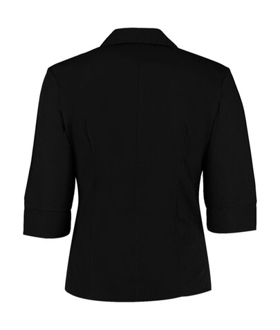 Kustom Kit Women`s Tailored Fit Continental Blouse 3/4 Sleeve, Black, S bedrucken, Art.-Nr. 715111012