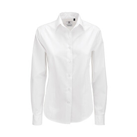 B & C Smart LSL/women Poplin Shirt, White, XS bedrucken, Art.-Nr. 716420002 B & C Smart LSL/women Poplin Shirt, White, XS bedrucken, Art.-Nr. 716420002