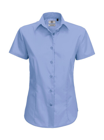 B &amp; C Smart SSL/women Poplin Shirt, Business Blue, S bedrucken, Art.-Nr. 717423103