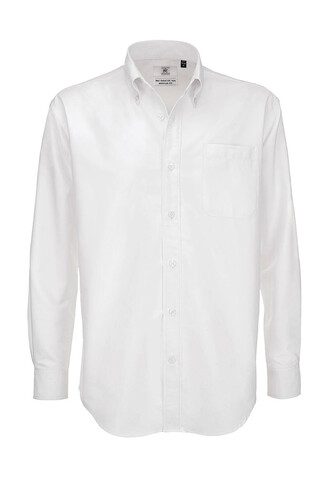 B &amp; C Oxford LSL/men Shirt, White, 2XL bedrucken, Art.-Nr. 720420007