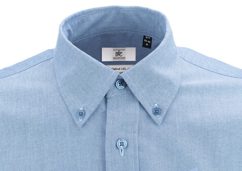 B &amp; C Oxford LSL/men Shirt, White, 2XL bedrucken, Art.-Nr. 720420007