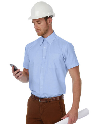 B & C Oxford SSL/men Shirt, Silver Moon, S bedrucken, Art.-Nr. 721421453 B & C Oxford SSL/men Shirt, Silver Moon, S bedrucken, Art.-Nr. 721421453