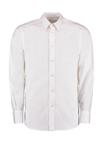 Kustom Kit Tailored Fit City Shirt, White, S bedrucken, Art.-Nr. 724110000