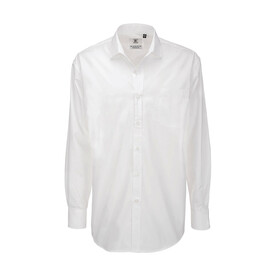 B & C Heritage LSL/men Poplin Shirt, White, S bedrucken, Art.-Nr. 724420003 B & C Heritage LSL/men Poplin Shirt, White, S bedrucken, Art.-Nr. 724420003