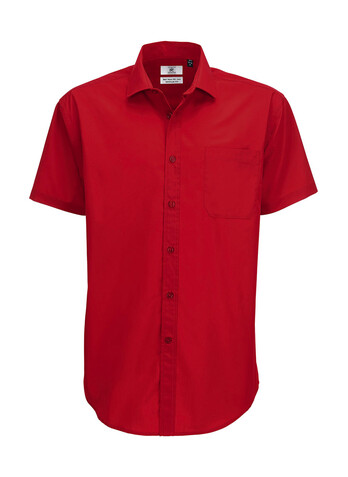 B & C Smart SSL/men Poplin Shirt, Deep Red, 4XL bedrucken, Art.-Nr. 727424069 B & C Smart SSL/men Poplin Shirt, Deep Red, 4XL bedrucken, Art.-Nr. 727424069