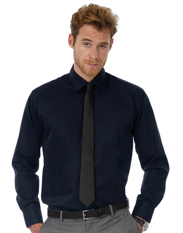 B &amp; C Sharp LSL/men Twill Shirt, White, 3XL bedrucken, Art.-Nr. 728420008