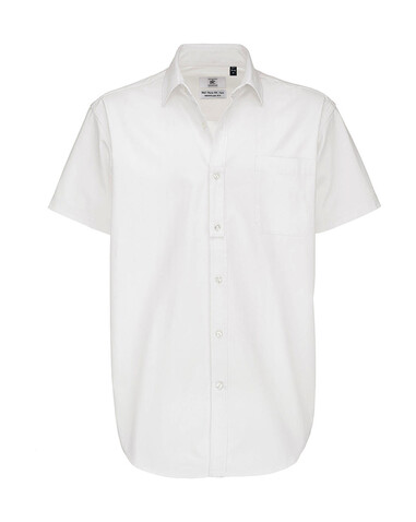 B &amp; C Sharp SSL/men Twill Shirt, White, S bedrucken, Art.-Nr. 729420003