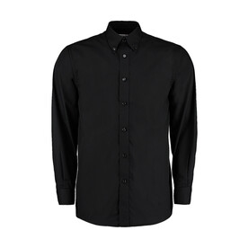 Kustom Kit Tailored Fit Business Shirt, Black, S bedrucken, Art.-Nr. 730111011