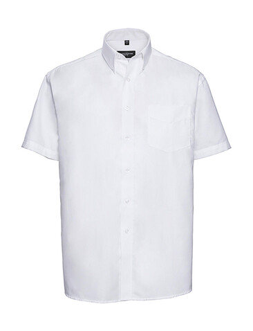 Russell Europe Oxford Shirt, White, S bedrucken, Art.-Nr. 731000001