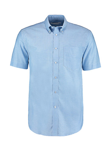 Kustom Kit Classic Fit Workwear Oxford Shirt SSL, Light Blue, L bedrucken, Art.-Nr. 731113215
