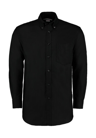 Kustom Kit Classic Fit Workwear Oxford Shirt, Black, S bedrucken, Art.-Nr. 732111011