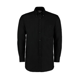 Kustom Kit Classic Fit Workwear Oxford Shirt, Black, S bedrucken, Art.-Nr. 732111011