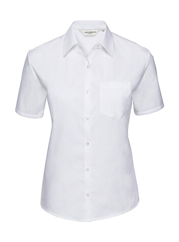 Russell Europe Ladies` Cotton Poplin Shirt, White, M (38) bedrucken, Art.-Nr. 747000004