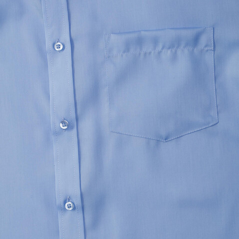 Russell Europe Men`s LS Ultimate Non-iron Shirt, Bright Sky, 3XL/19" bedrucken, Art.-Nr. 756003106