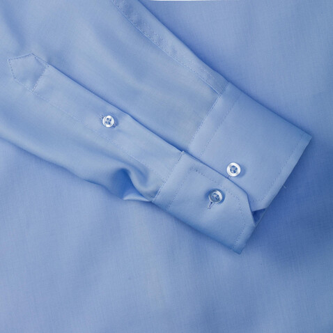 Russell Europe Men`s LS Ultimate Non-iron Shirt, Bright Sky, 3XL/19" bedrucken, Art.-Nr. 756003106