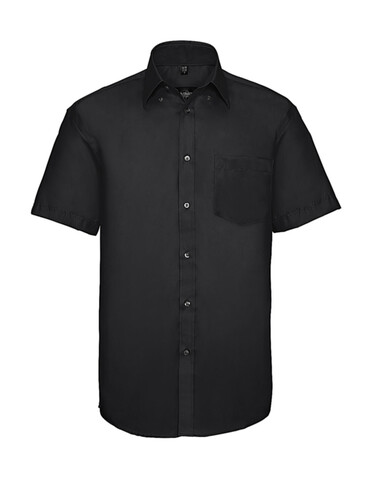 Russell Europe Men`s Ultimate Non-iron Shirt, Black, S/15&quot; bedrucken, Art.-Nr. 757001011