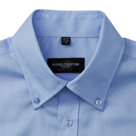 Russell Europe Men`s Ultimate Non-iron Shirt, Black, S/15&quot; bedrucken, Art.-Nr. 757001011