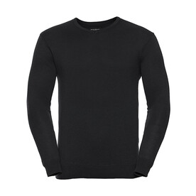 Russell Europe Men`s V-Neck Knitted Pullover, Black, 2XS bedrucken, Art.-Nr. 762001011