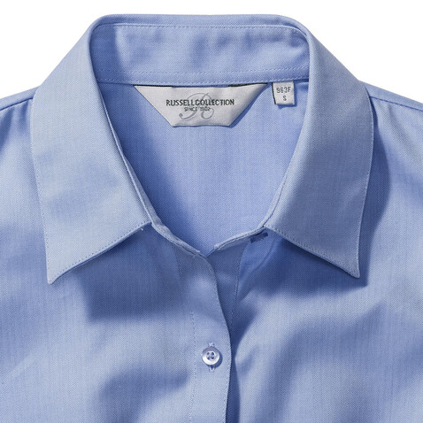 Russell Europe Ladies` Herringbone Shirt, Light Blue, 3XL (46) bedrucken, Art.-Nr. 763003218