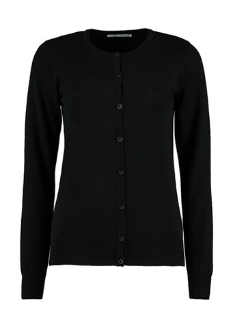 Kustom Kit Women`s Classic Fit Arundel Crew Neck Cardigan, Black, 2XS bedrucken, Art.-Nr. 775111011