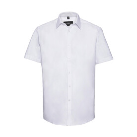 Russell Europe Men`s Herringbone Shirt, White, S (15&amp;quot;) bedrucken, Art.-Nr. 783000003