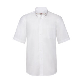 Fruit of the Loom Oxford Shirt, White, M bedrucken, Art.-Nr. 784010004