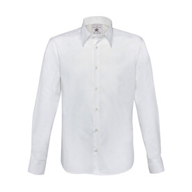 B & C London Stretch Shirt LS, White, S bedrucken, Art.-Nr. 786420003 B & C London Stretch Shirt LS, White, S bedrucken, Art.-Nr. 786420003