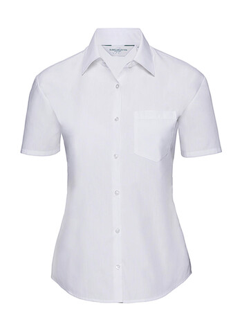 Russell Europe Ladies` Poplin Shirt, White, XS (34) bedrucken, Art.-Nr. 793000002