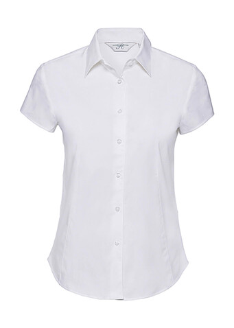 Russell Europe Ladies` Easy Care Fitted Shirt, White, XS bedrucken, Art.-Nr. 797000002
