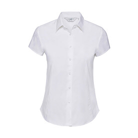 Russell Europe Ladies` Easy Care Fitted Shirt, White, 2XL bedrucken, Art.-Nr. 797000007