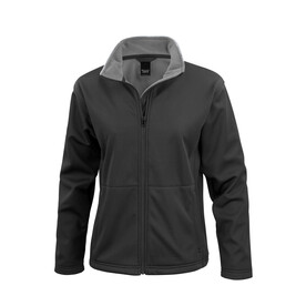 Result Ladies` Core Softshell Jacket, Black, XS (8) bedrucken, Art.-Nr. 804331012