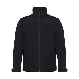 B & C Hooded Softshell/kids, Black, 5/6 (110/116) bedrucken, Art.-Nr. 810421010 B & C Hooded Softshell/kids, Black, 5/6 (110/116) bedrucken, Art.-Nr. 810421010