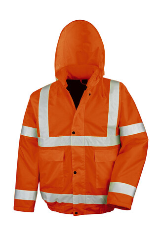 Result Core Hi-Vis Winter Blouson, Fluorescent Orange, S bedrucken, Art.-Nr. 819334053