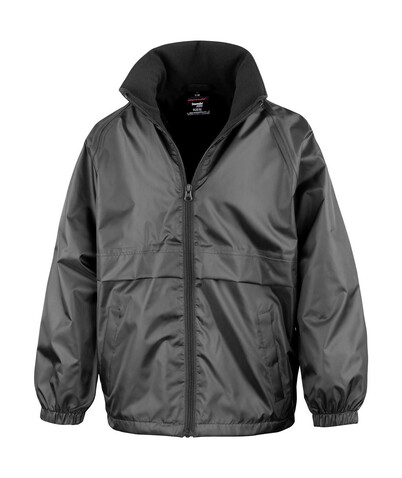 Result CORE Junior Microfleece Lined Jacket, Black, XS (3-4) bedrucken, Art.-Nr. 831331012