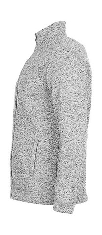 Stedman Knit Fleece Jacket, Light Grey Melange, S bedrucken, Art.-Nr. 832051213