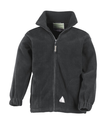 Result Kids` Fleece Jacket, Oxford Grey, 2XS (3-4) bedrucken, Art.-Nr. 863331241
