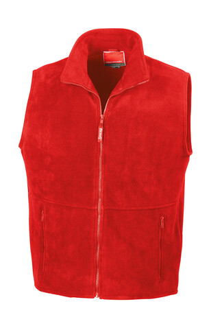 Result Fleece Bodywarmer, Red, XL bedrucken, Art.-Nr. 864334006