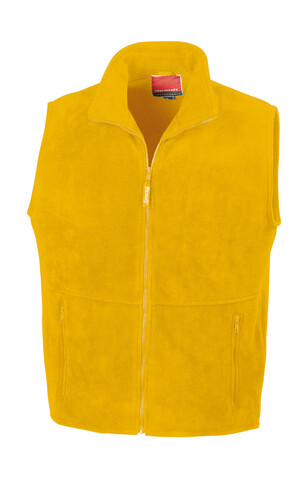 Result Fleece Bodywarmer, Yellow, 2XL bedrucken, Art.-Nr. 864336007