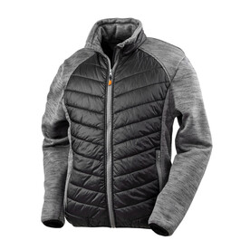 Result Elevator Jacket, Black/Grey Marl, S bedrucken, Art.-Nr. 875331453