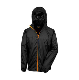 Result HDI Quest Lightweight Stowable Jacket, Black/Orange, XS bedrucken, Art.-Nr. 889331782 Result HDI Quest Lightweight Stowable Jacket, Black/Orange, XS bedrucken, Art.-Nr. 889331782