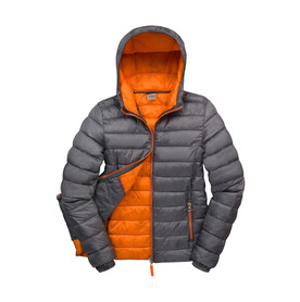 Result Ladies` Snow Bird Hooded Jacket, Grey/Orange, XS (8) bedrucken, Art.-Nr. 894331622 Result Ladies` Snow Bird Hooded Jacket, Grey/Orange, XS (8) bedrucken, Art.-Nr. 894331622