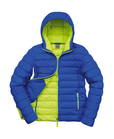 Result Ladies` Snow Bird Hooded Jacket, Ocean Blue/Lime Punch, S (10) bedrucken, Art.-Nr. 894333583